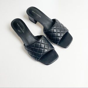 Marc Fisher Casara Slide black sandals size 8 1/2